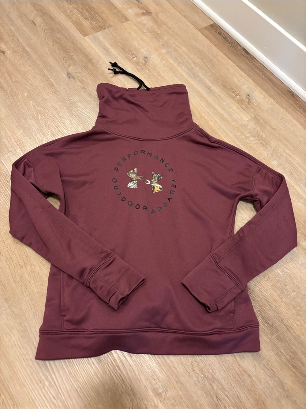 Under Armour Women's Maroon Pullover with Camo Logo